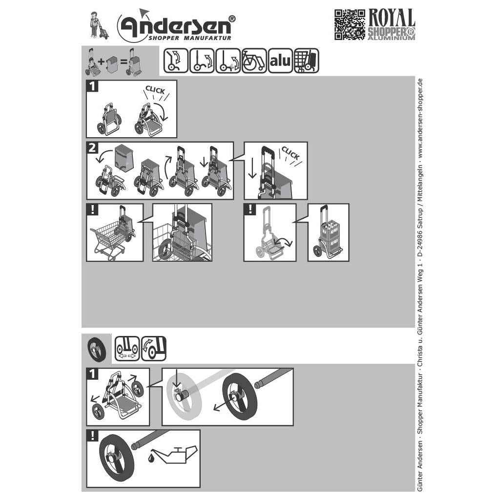 Royal Shopper (Metallspeichenrad 25 cm) Inra - schwarz