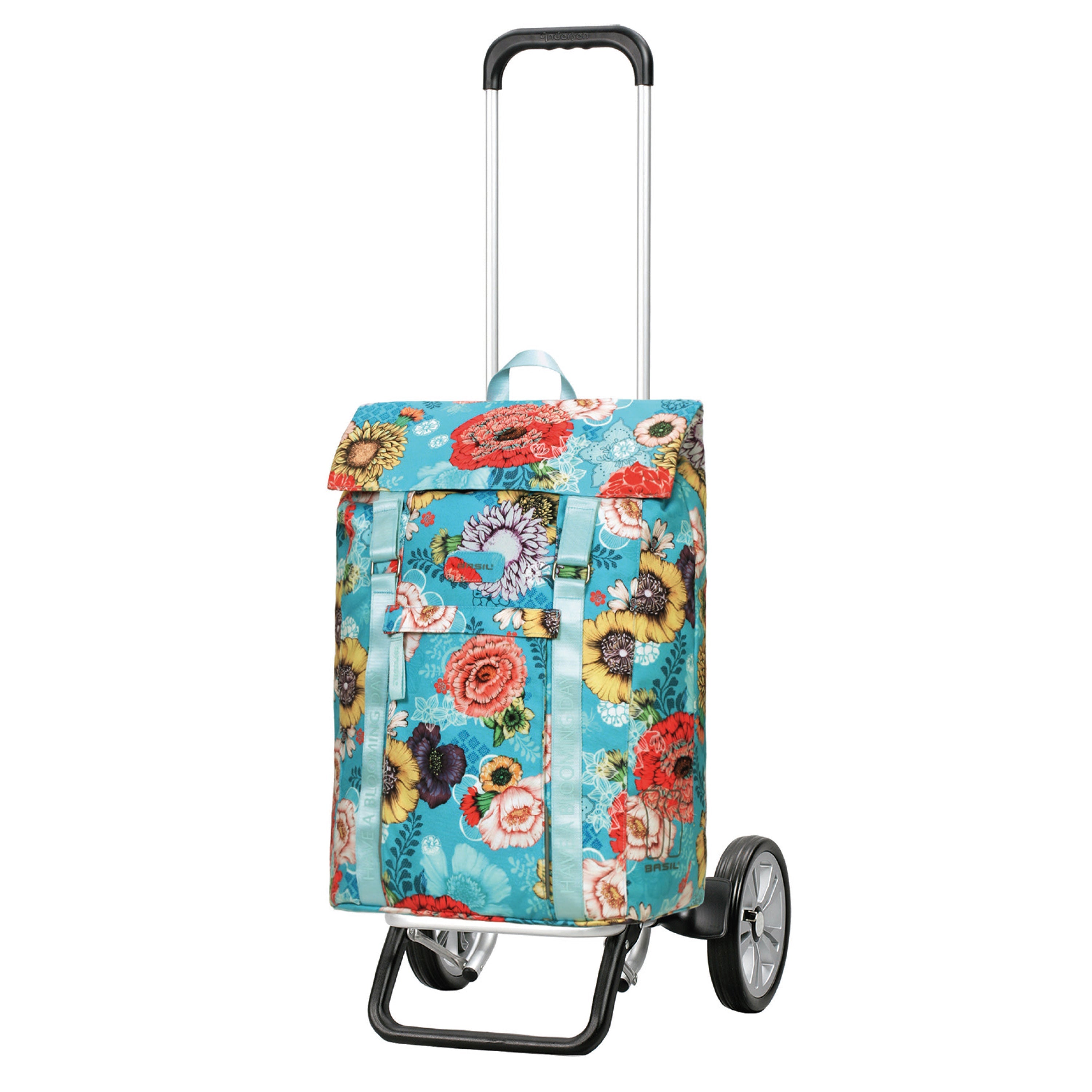 Andersen Shopper Manufaktur-Alu Star Shopper Basil Bloom blau-www.shopping-trolley.ch-bild1