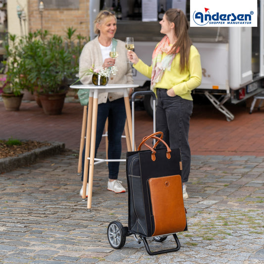 Andersen Shopper Manufaktur-Alu Star Shopper Charu braun-www.shopping-trolley.ch-bild6