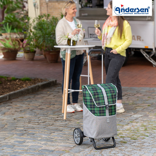 Andersen Shopper Manufaktur-Alu Star Shopper Gese grün-www.shopping-trolley.ch-bild6