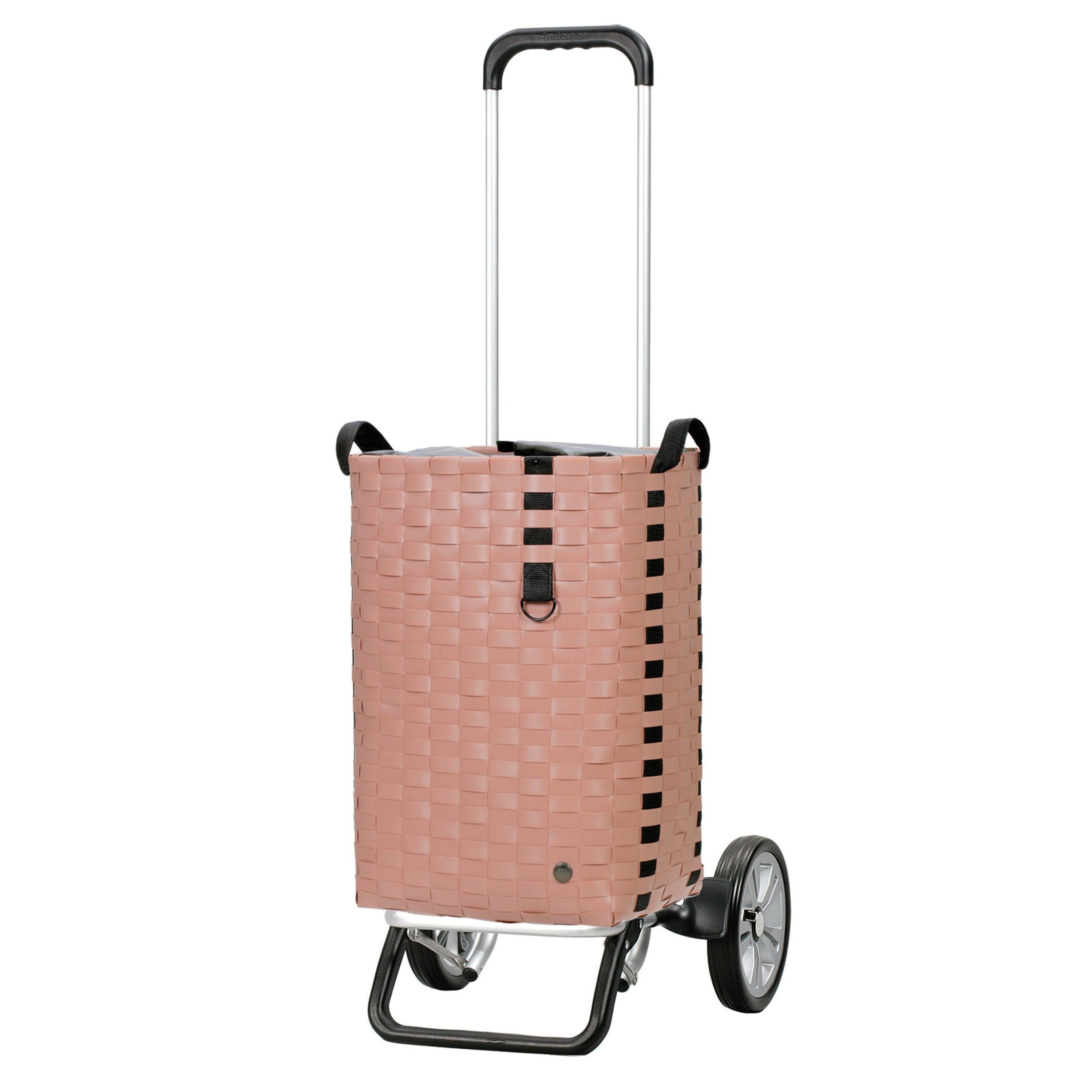 Andersen Shopper Manufaktur-Alu Star Shopper Silja terra pink-www.shopping-trolley.ch-bild1
