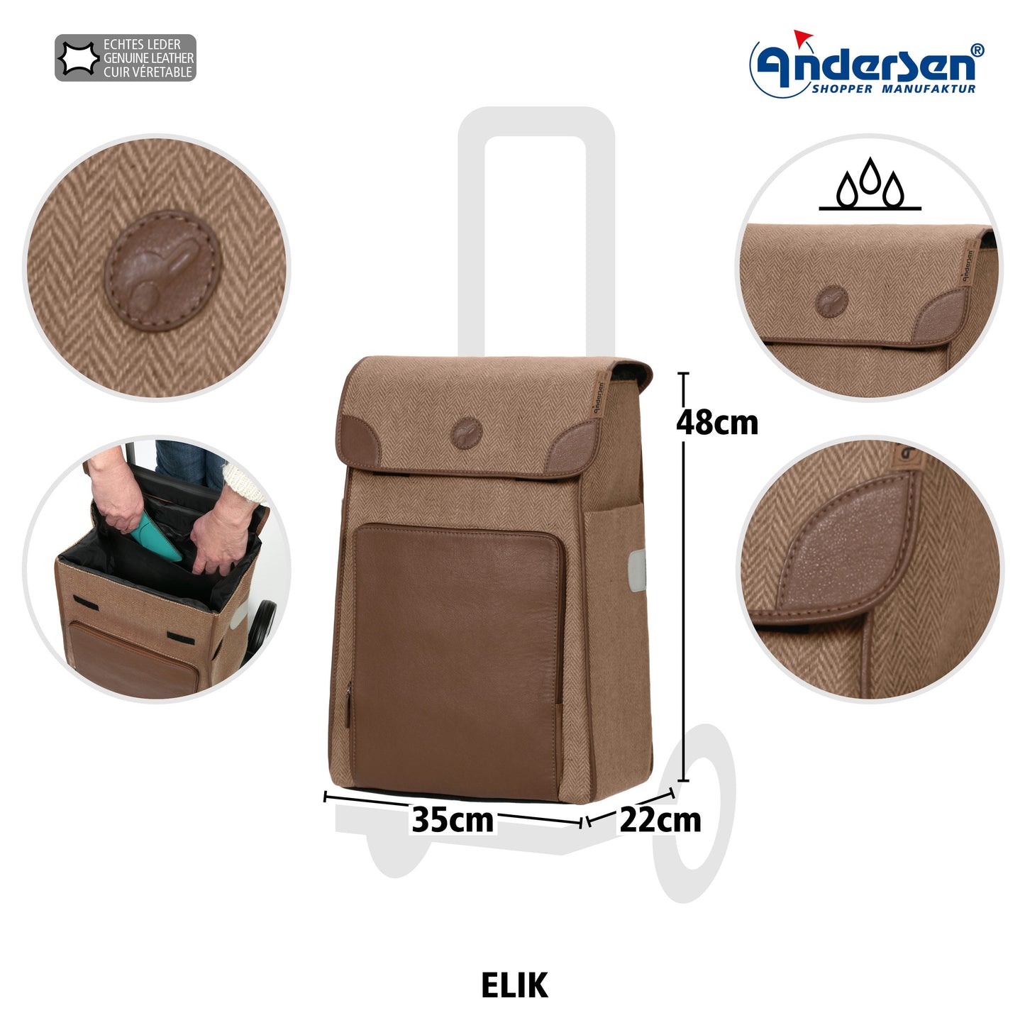 Andersen Shopper Manufaktur-Elik braun-www.shopping-trolley.ch-bild2