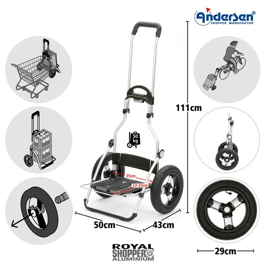 Fahrgestell Royal Shopper (Luft-Kugellagerrad 29 cm)