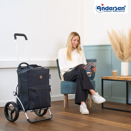 Andersen Shopper Manufaktur-Royal Shopper (Dreispeichenrad 25 cm) Carl schwarz-www.shopping-trolley.ch-bild6