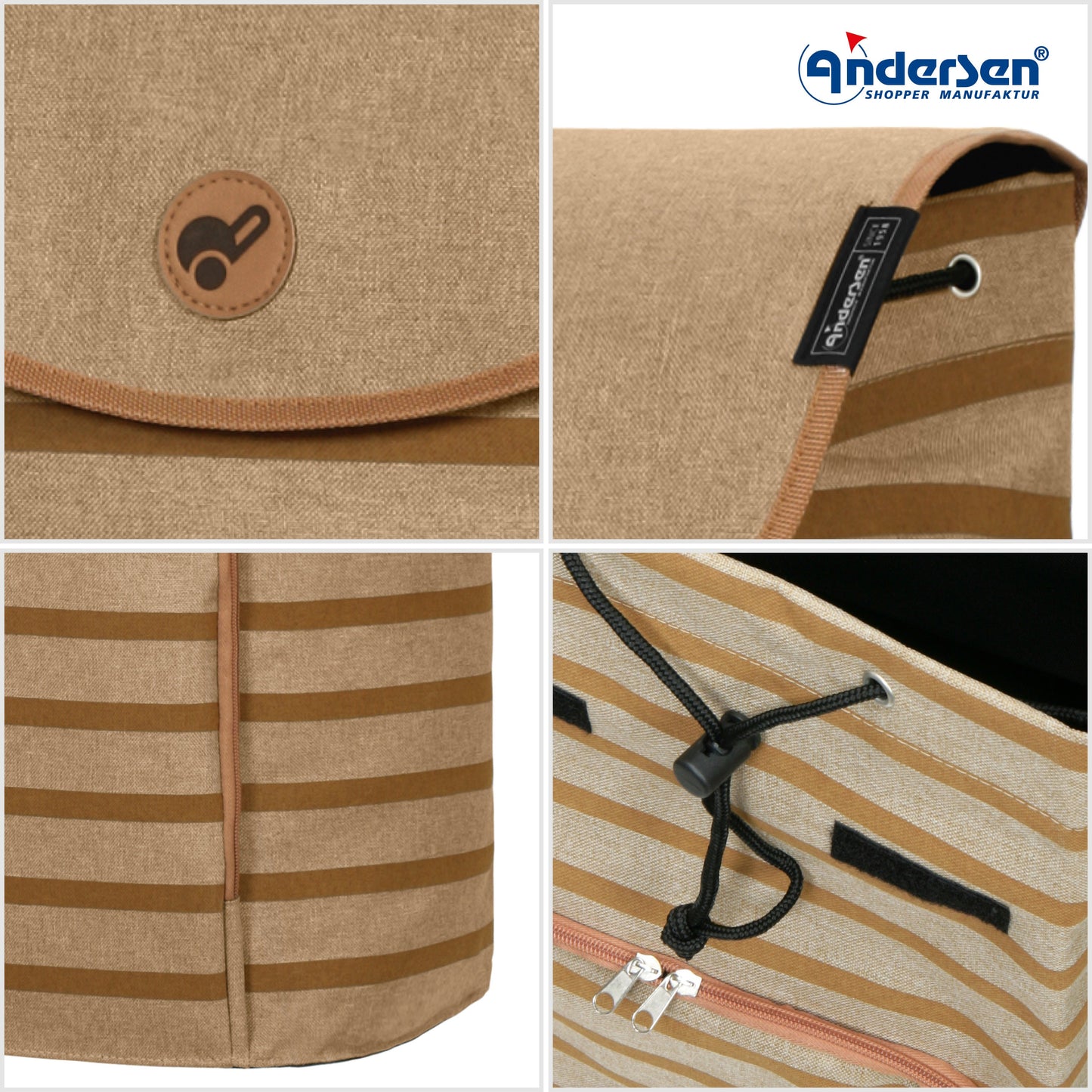 Andersen Shopper Manufaktur-Royal Shopper (Dreispeichenrad 25 cm) Eske braun-www.shopping-trolley.ch-bild5