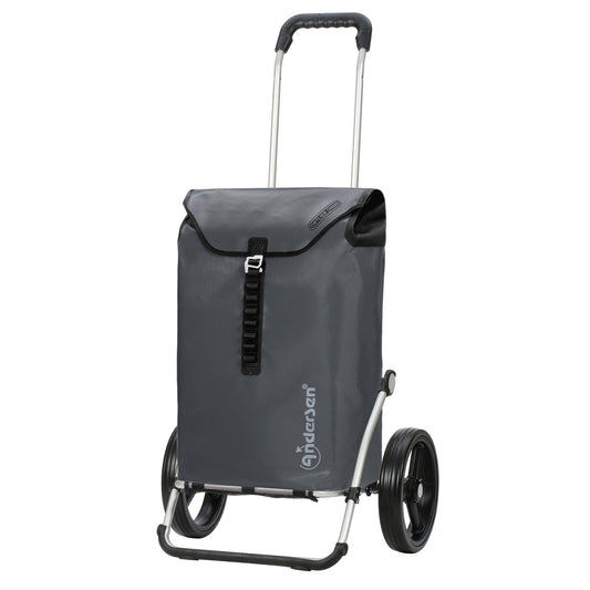 Andersen Shopper Manufaktur-Royal Shopper (Dreispeichenrad 25 cm) Ortlieb anthrazit-www.shopping-trolley.ch-bild1