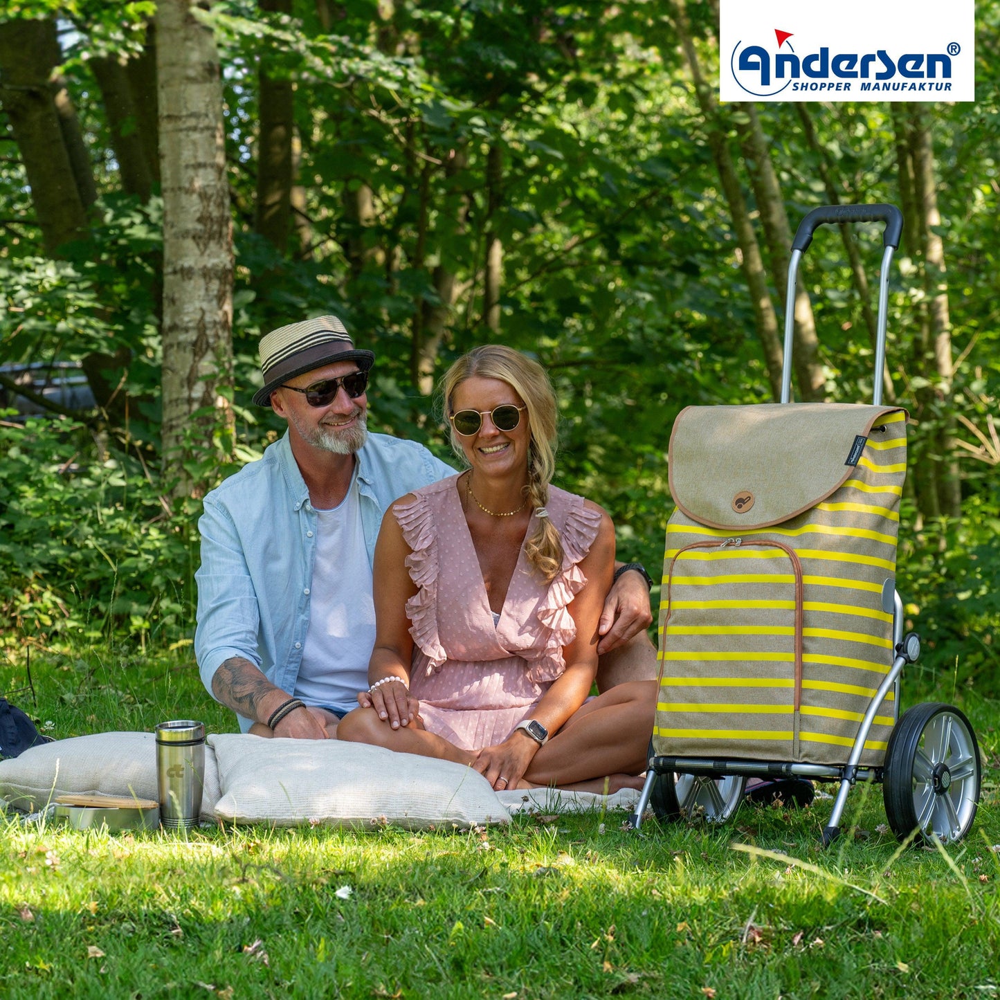 Andersen Shopper Manufaktur-Royal Shopper (Kugellagerrad 25 cm) Eske gelb-www.shopping-trolley.ch-bild6