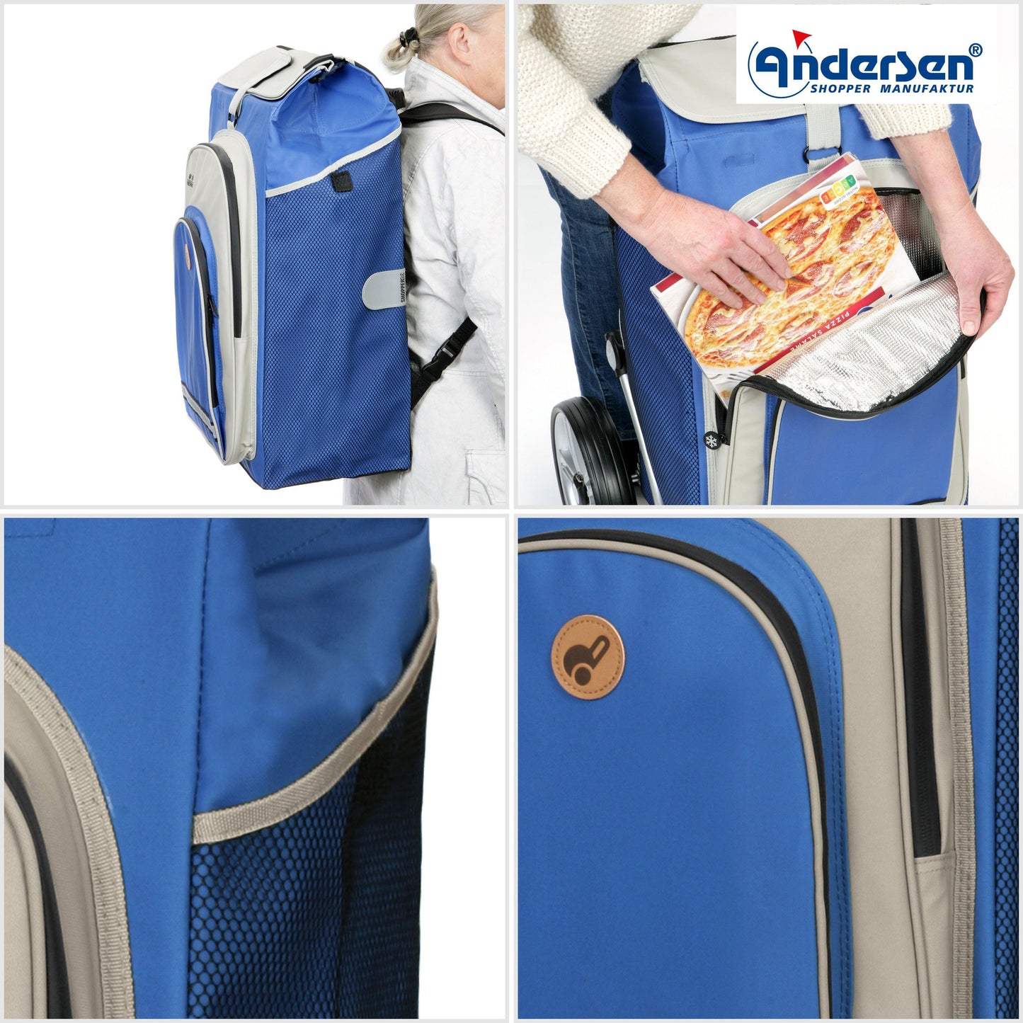 Andersen Shopper Manufaktur-Royal Shopper (Kugellagerrad 25 cm) Hydro 2.1 blau-www.shopping-trolley.ch-bild5