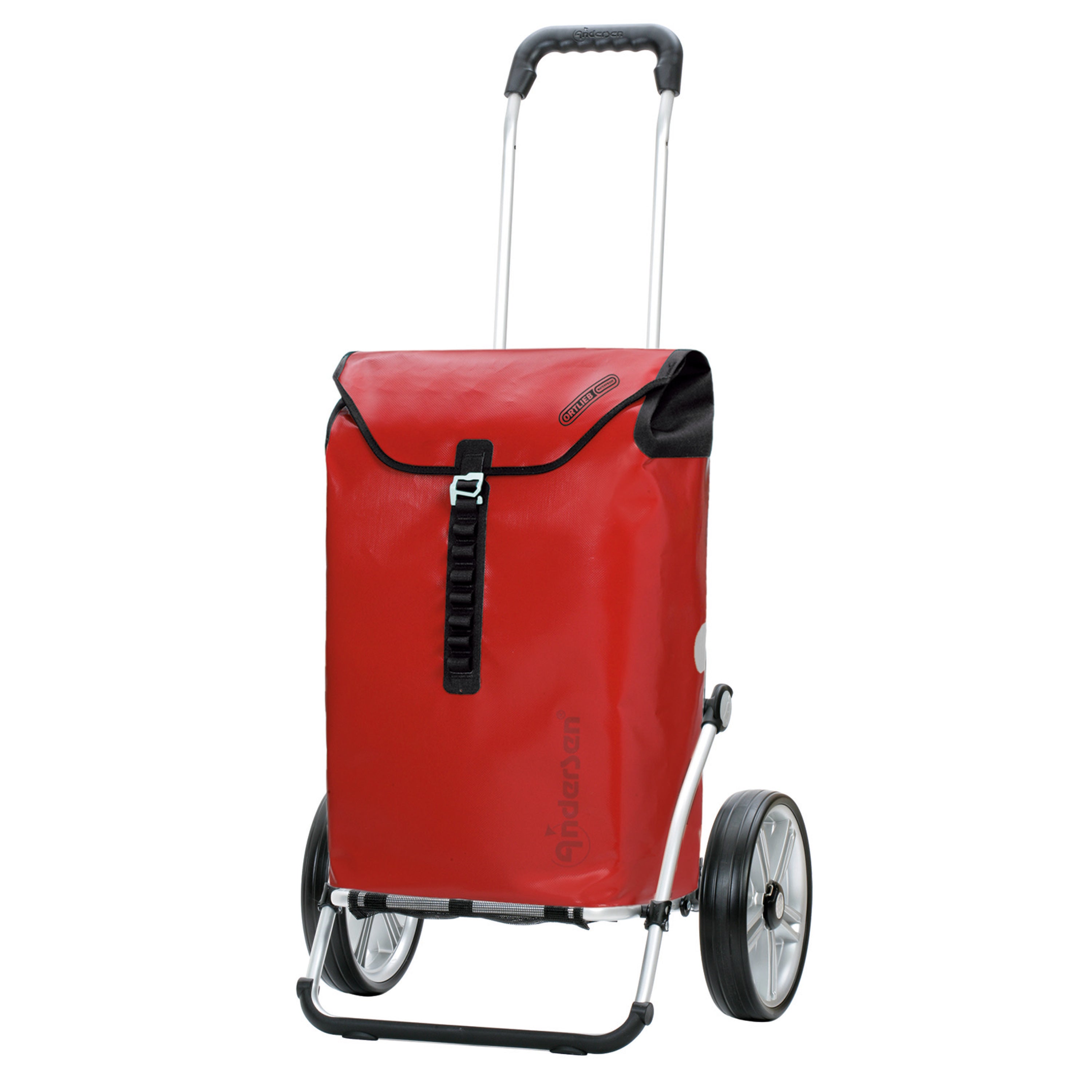 Andersen Shopper Manufaktur-Royal Shopper (Kugellagerrad 25 cm) Ortlieb rot-www.shopping-trolley.ch-bild1