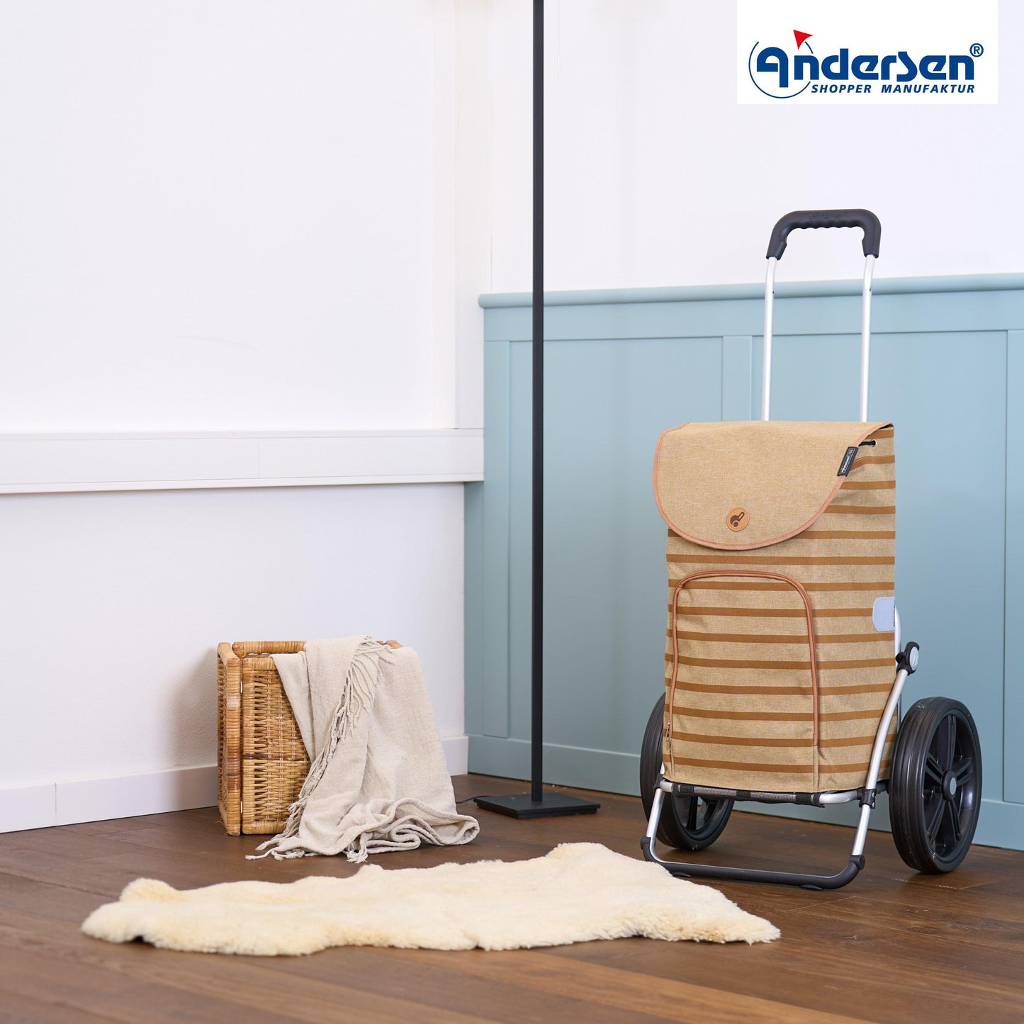 Andersen Shopper Manufaktur-Royal Shopper (Kugellagerrad 29 cm) Eske braun-www.shopping-trolley.ch-bild6