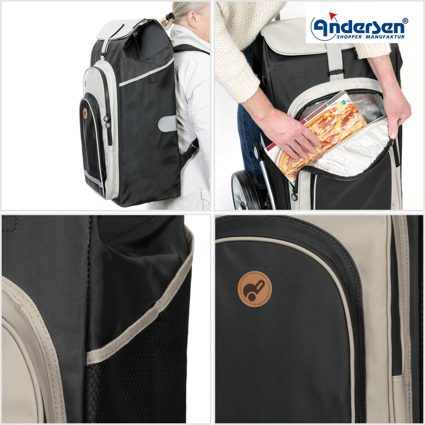 Andersen Shopper Manufaktur-Royal Shopper (Kugellagerrad 29 cm) Hydro 2.1 schwarz-www.shopping-trolley.ch-bild5