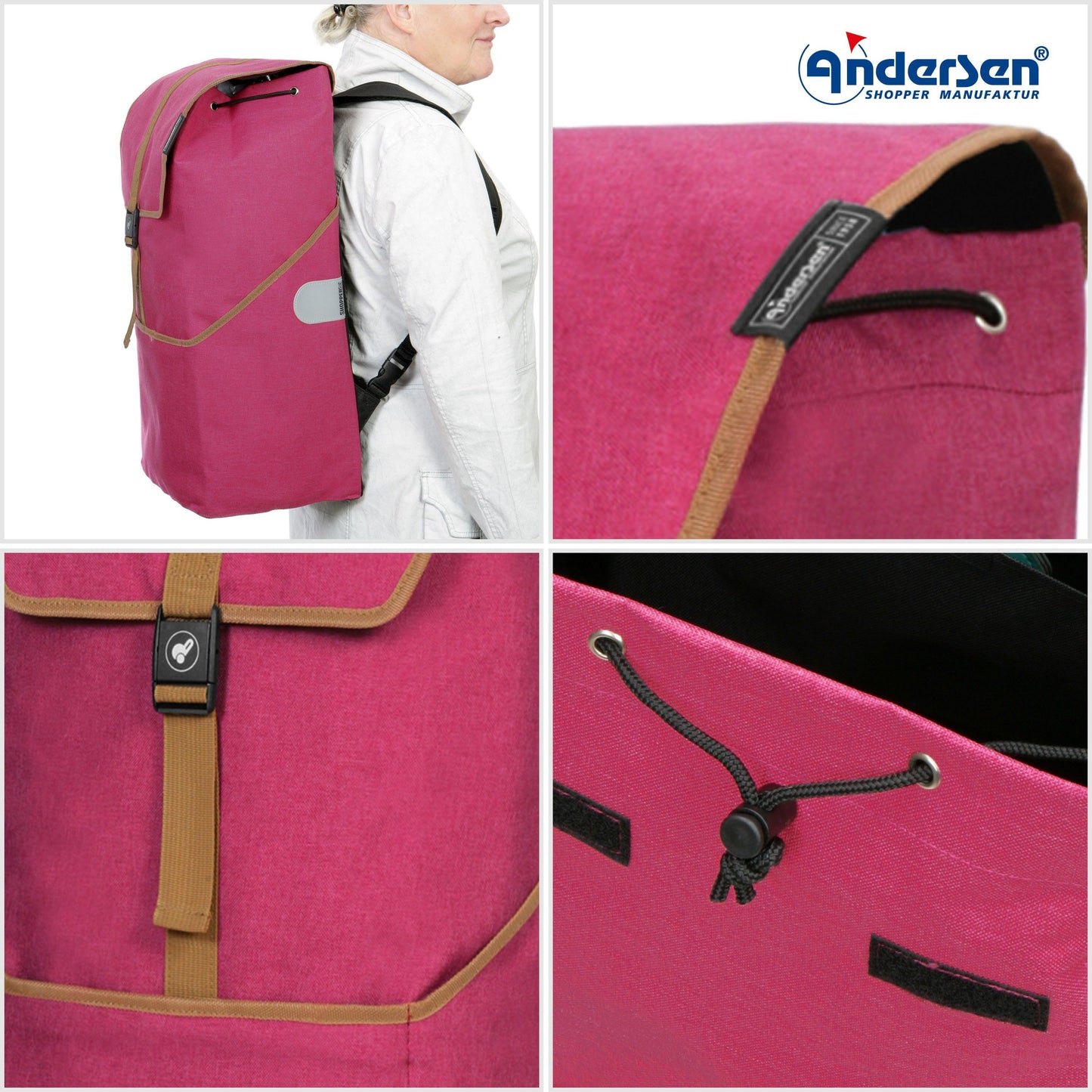 Andersen Shopper Manufaktur-Royal Shopper (Luft-Kugellagerrad 25 cm) Auke rubin-www.shopping-trolley.ch-bild5