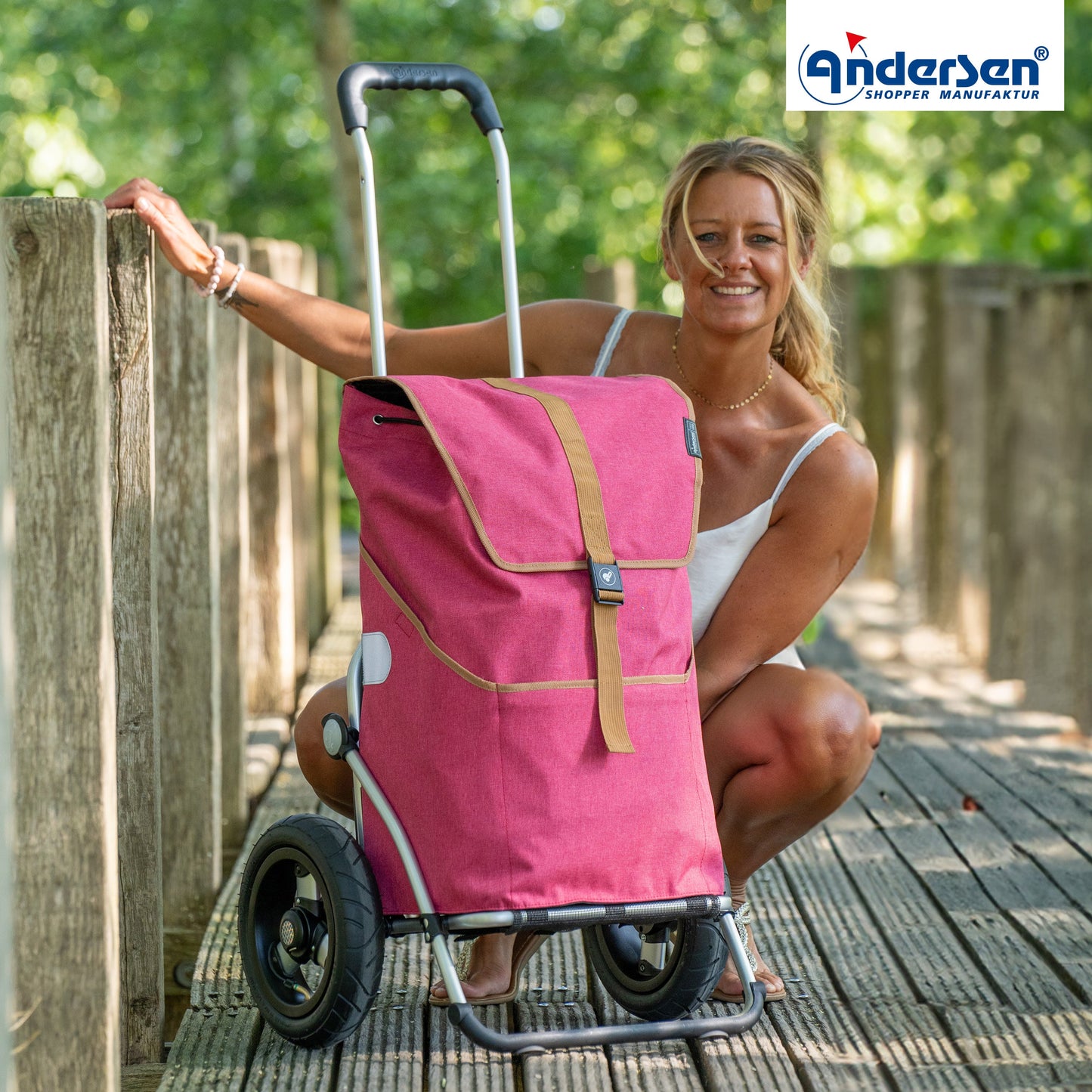 Andersen Shopper Manufaktur-Royal Shopper (Luft-Kugellagerrad 25 cm) Auke rubin-www.shopping-trolley.ch-bild6