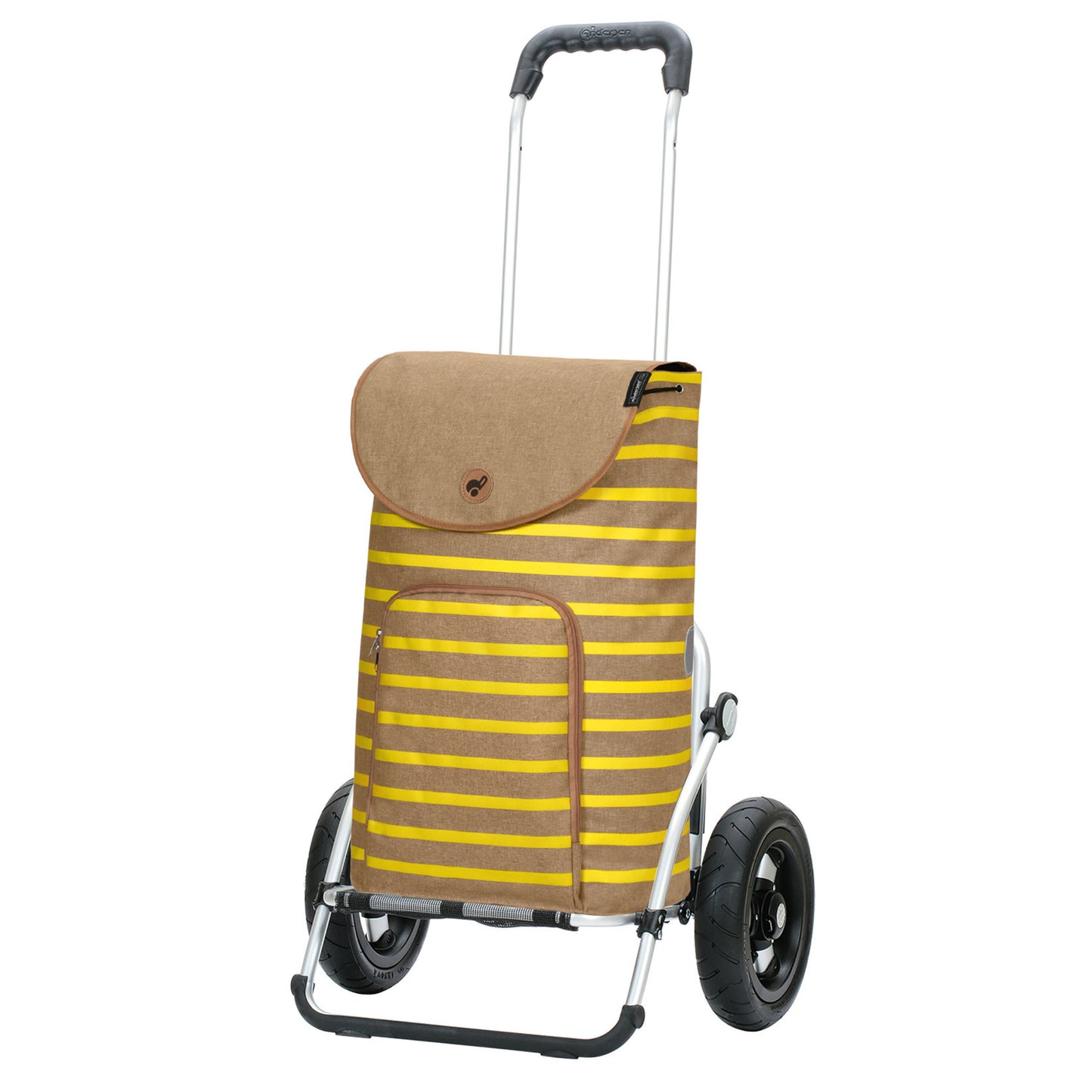 Andersen Shopper Manufaktur-Royal Shopper (Luft-Kugellagerrad 25 cm) Eske gelb-www.shopping-trolley.ch-bild1