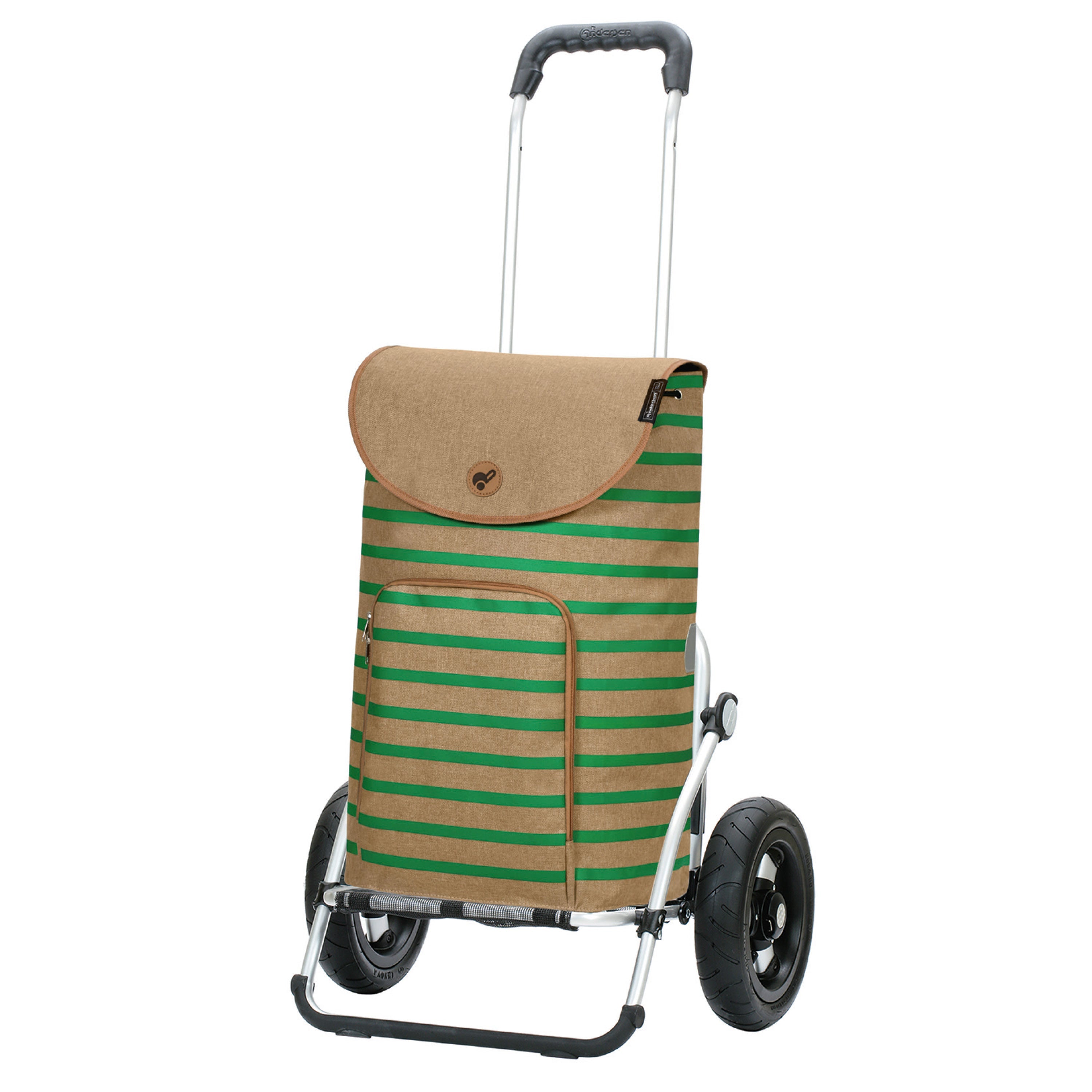 Andersen Shopper Manufaktur-Royal Shopper (Luft-Kugellagerrad 25 cm) Eske grün-www.shopping-trolley.ch-bild1