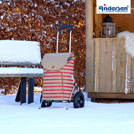 Andersen Shopper Manufaktur-Royal Shopper (Luft-Kugellagerrad 25 cm) Eske rot-www.shopping-trolley.ch-bild6