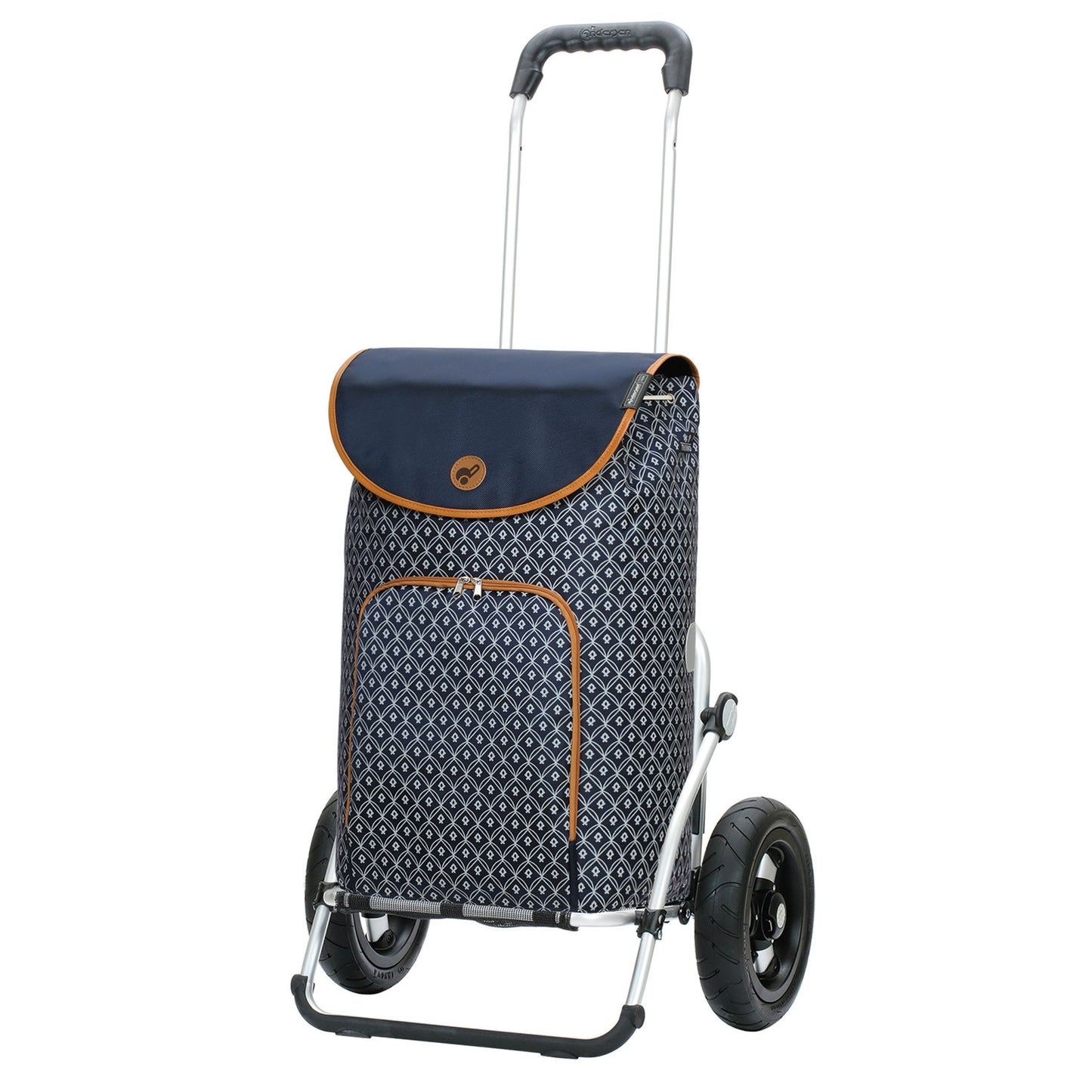 Andersen Shopper Manufaktur-Royal Shopper (Luft-Kugellagerrad 25 cm) Famke blau-www.shopping-trolley.ch-bild1