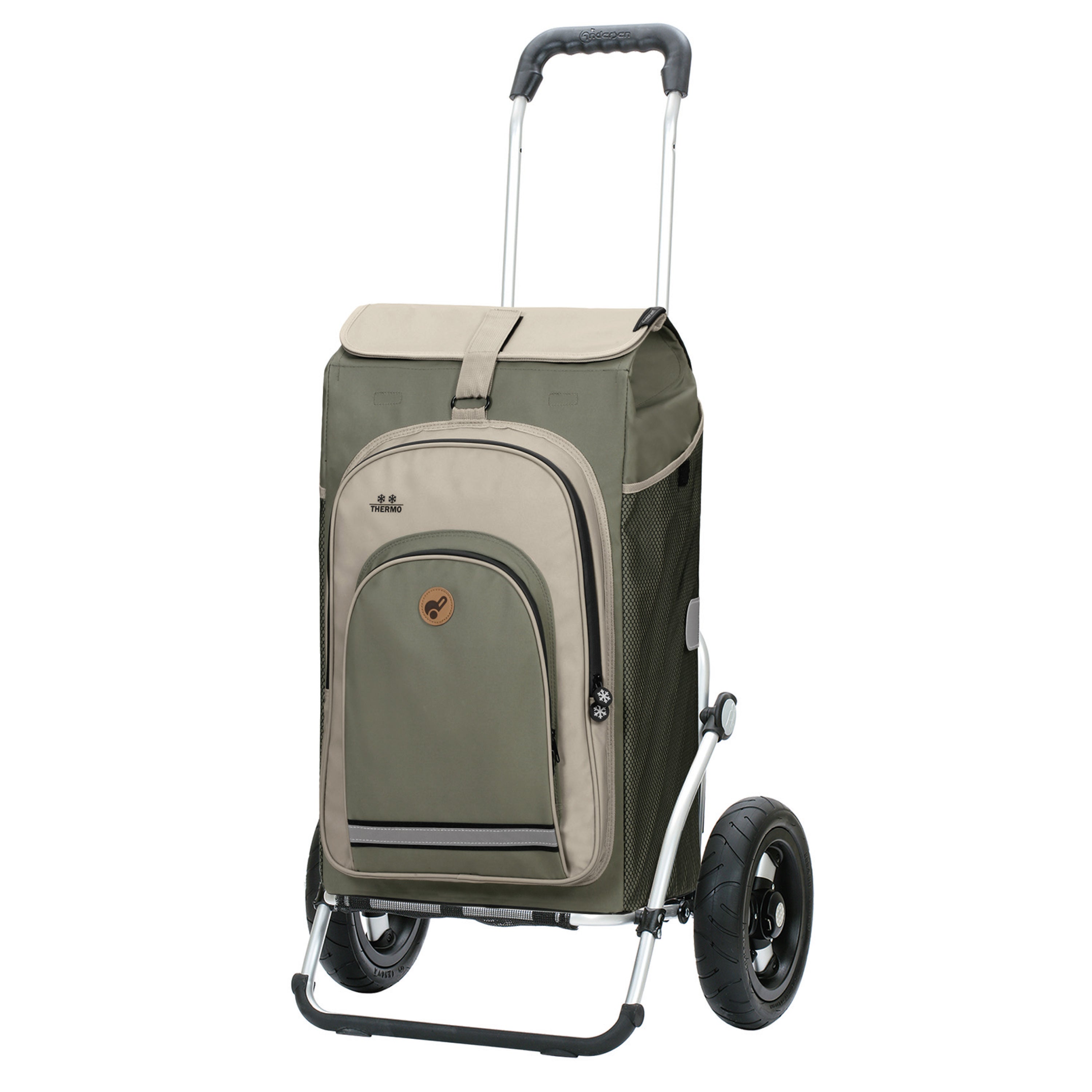 Andersen Shopper Manufaktur-Royal Shopper (Luft-Kugellagerrad 25 cm) Hydro 2.1 grau-www.shopping-trolley.ch-bild1