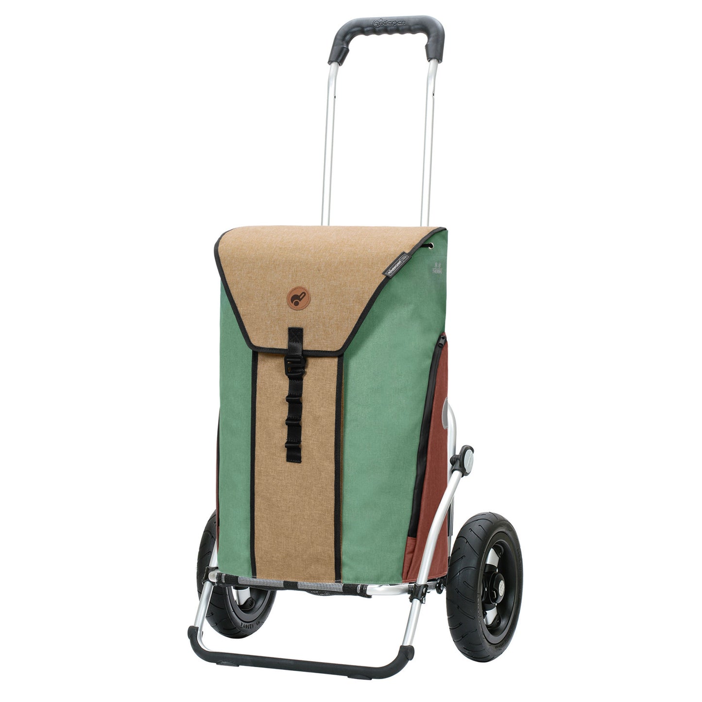 Andersen Shopper Manufaktur-Royal Shopper (Luft-Kugellagerrad 25 cm) Oli.P 2.0 beige-www.shopping-trolley.ch-bild1