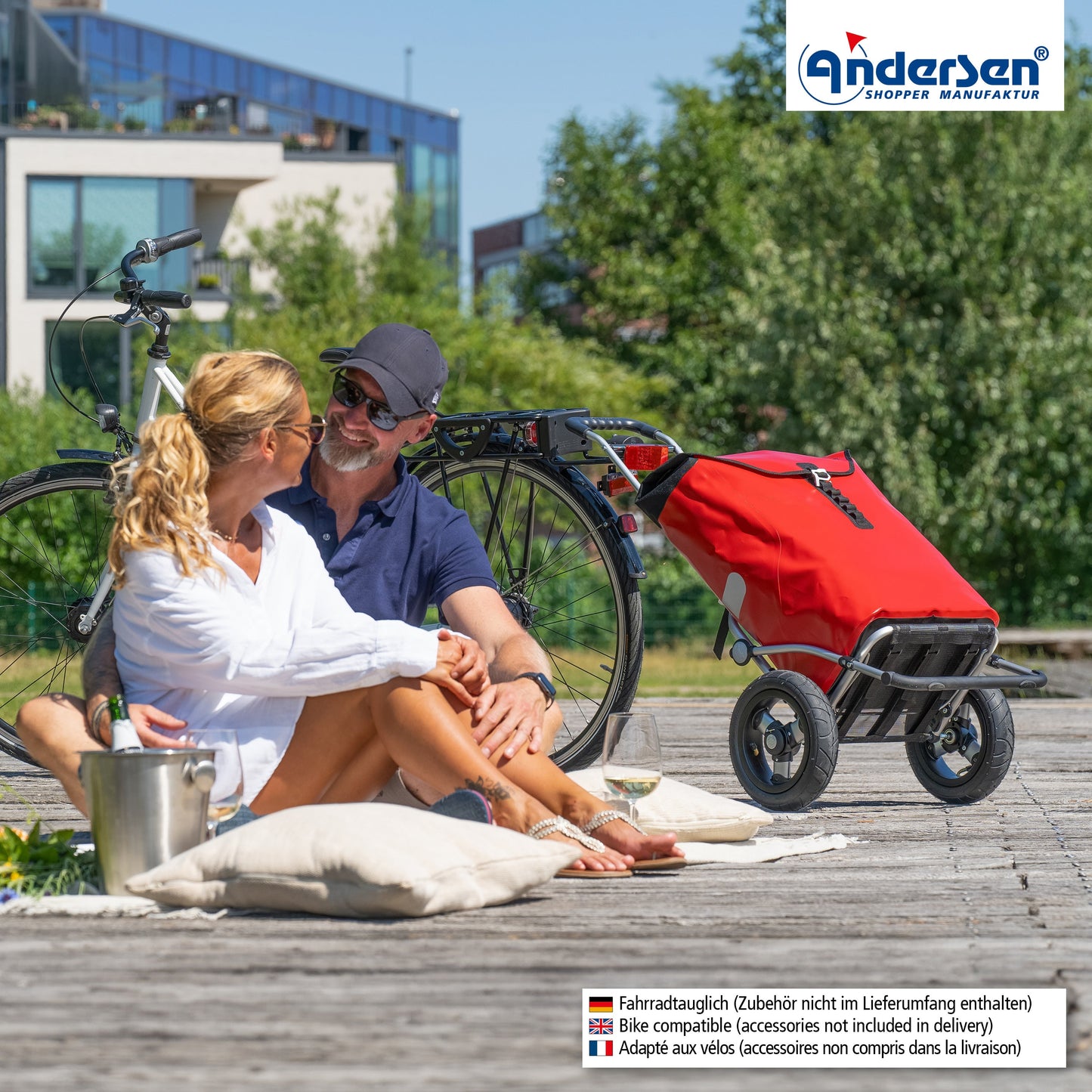 Andersen Shopper Manufaktur-Royal Shopper (Luft-Kugellagerrad 25 cm) Ortlieb rot-www.shopping-trolley.ch-bild6