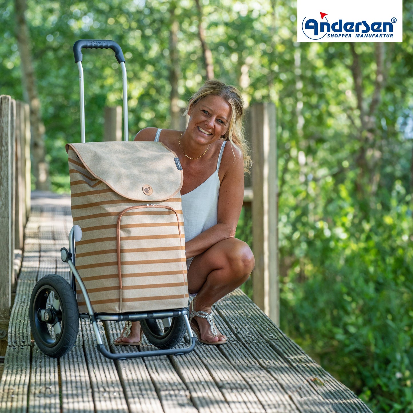 Andersen Shopper Manufaktur-Royal Shopper (Luft-Kugellagerrad 29 cm) Eske braun-www.shopping-trolley.ch-bild6