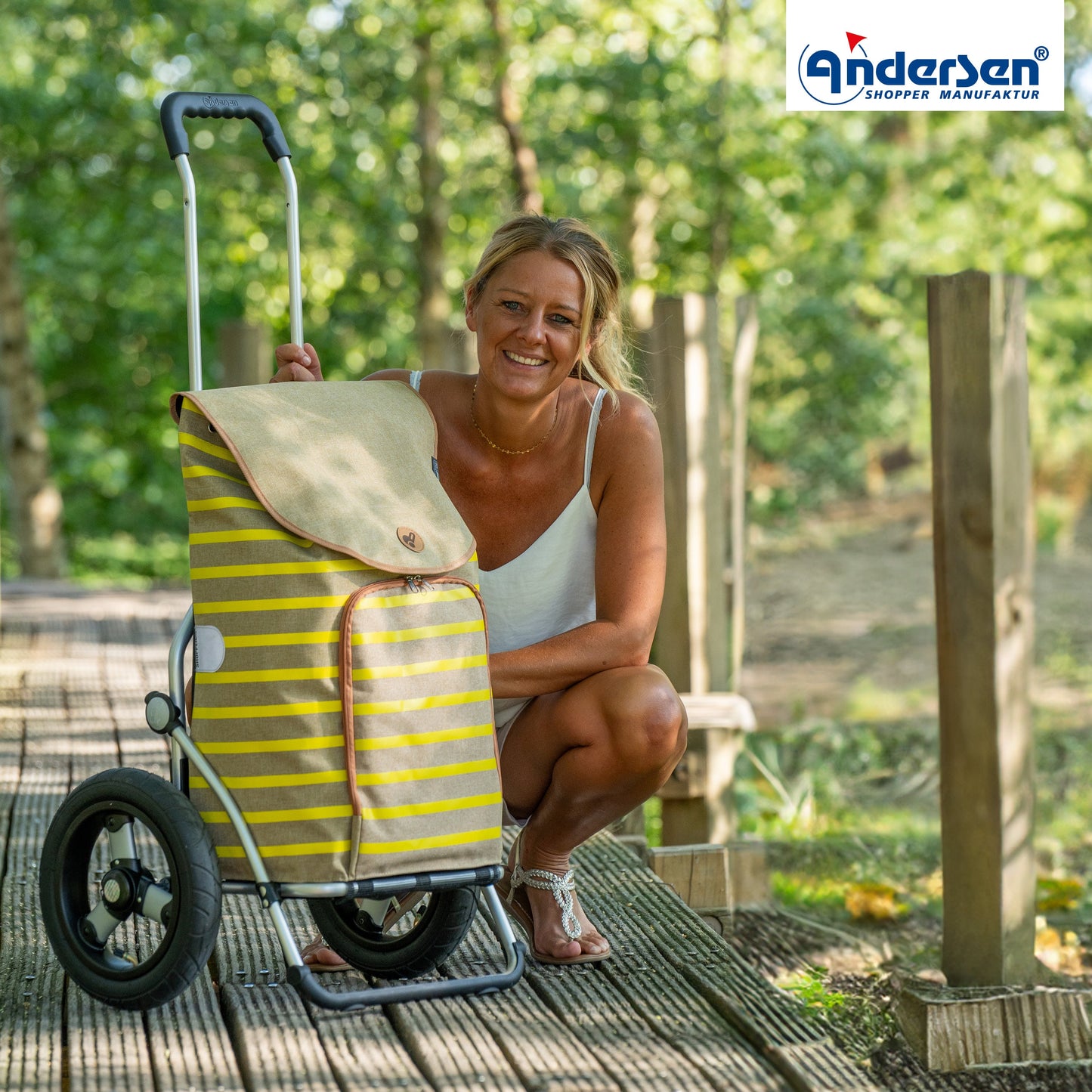 Andersen Shopper Manufaktur-Royal Shopper (Luft-Kugellagerrad 29 cm) Eske gelb-www.shopping-trolley.ch-bild6