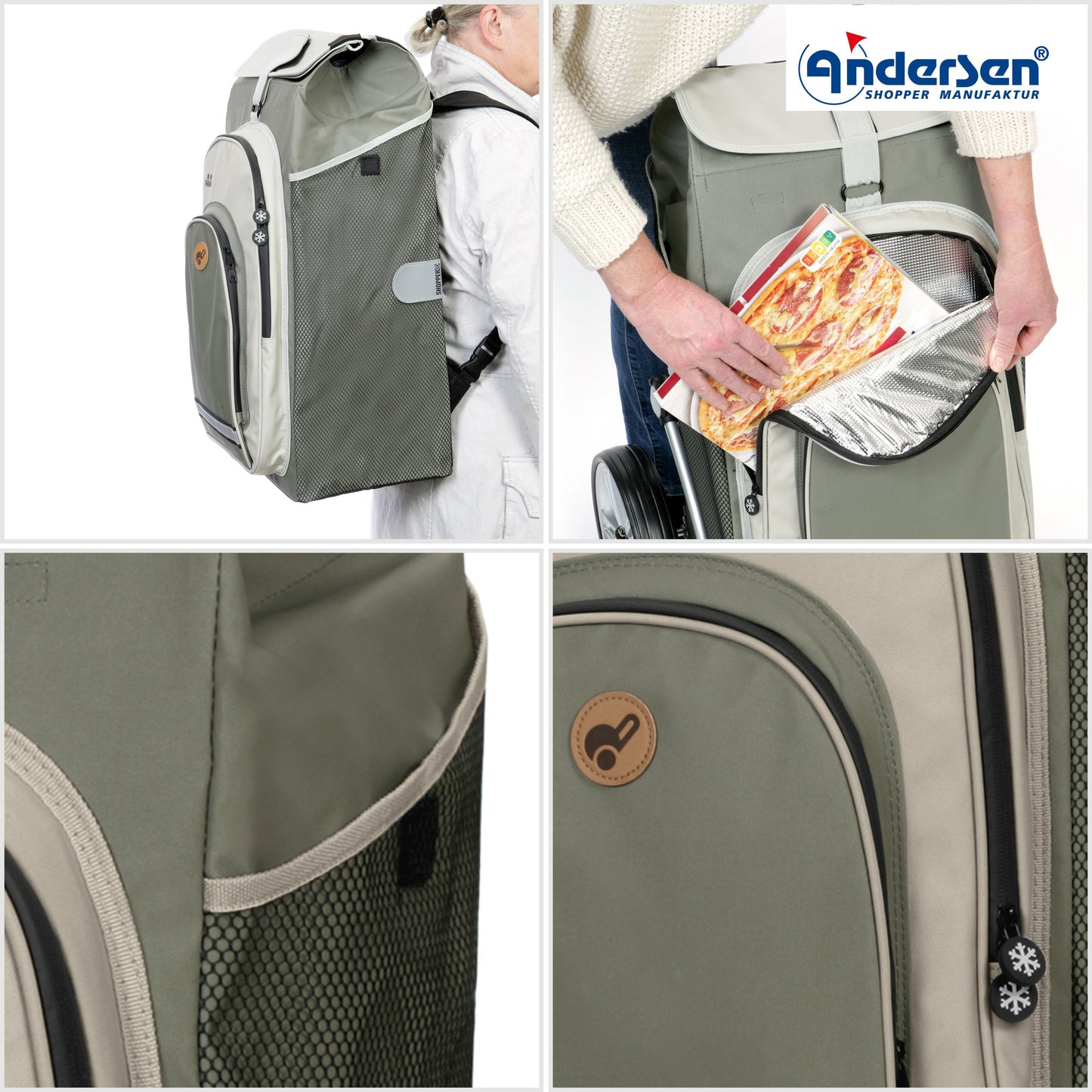 Andersen Shopper Manufaktur-Royal Shopper (Luft-Kugellagerrad 29 cm) Hydro 2.1 grau-www.shopping-trolley.ch-bild5