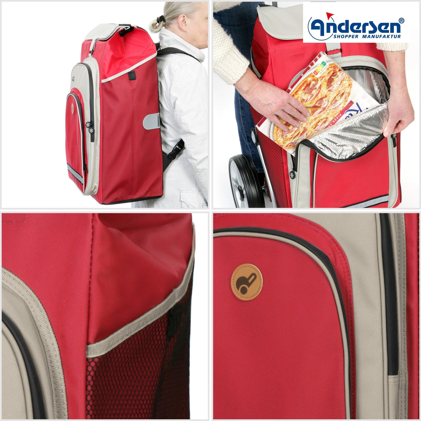 Andersen Shopper Manufaktur-Royal Shopper (Luft-Kugellagerrad 29 cm) Hydro 2.1 rot-www.shopping-trolley.ch-bild5