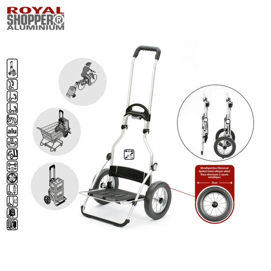 Andersen Shopper Manufaktur-Royal Shopper (Metallspeichenrad 25 cm) Priya beige-www.shopping-trolley.ch-bild2