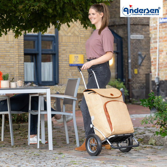 Andersen Shopper Manufaktur-Royal Shopper (Metallspeichenrad 25 cm) Reik beige-www.shopping-trolley.ch-bild6