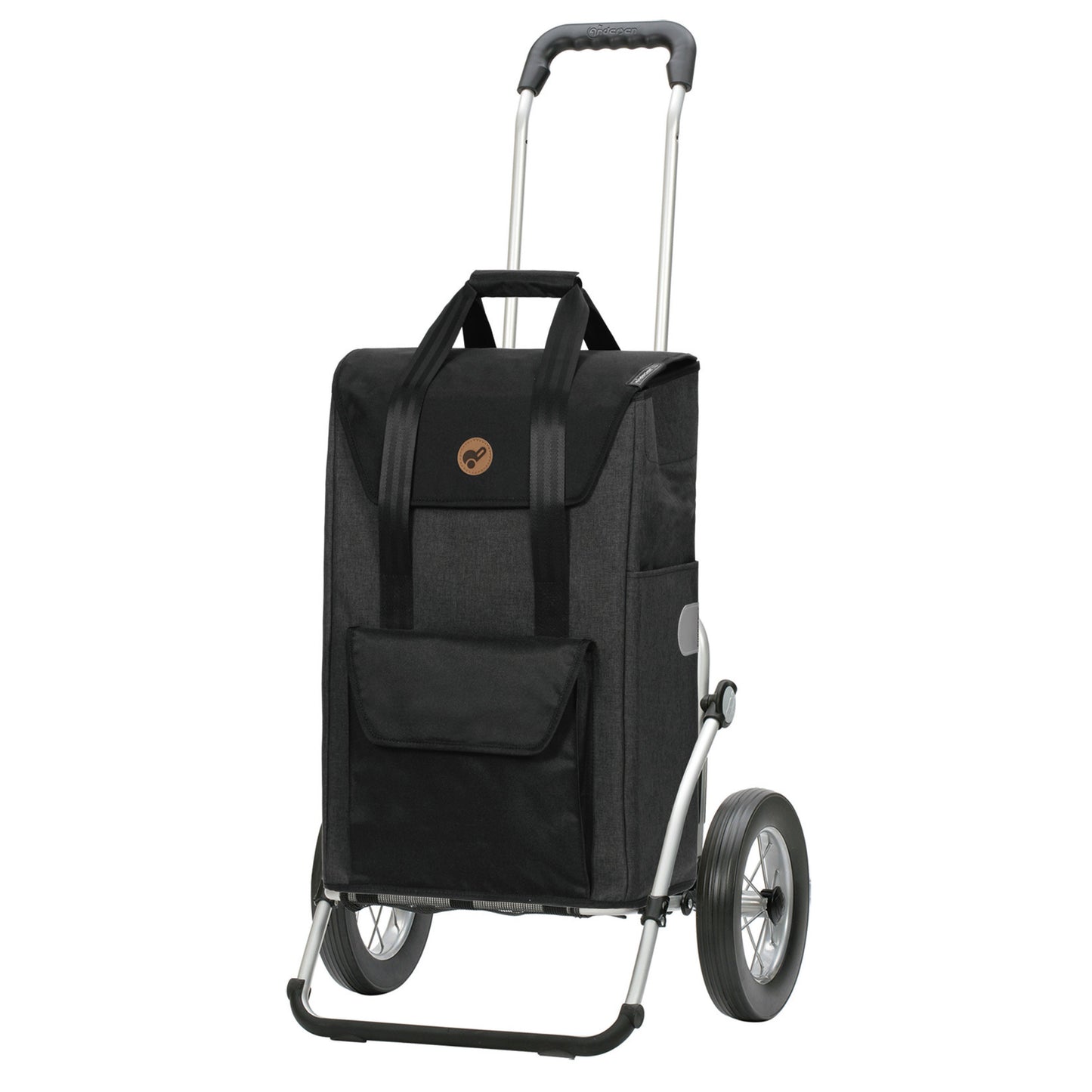 Andersen Shopper Manufaktur-Royal Shopper (Metallspeichenrad 25 cm) Senta 2.0 schwarz-www.shopping-trolley.ch-bild1