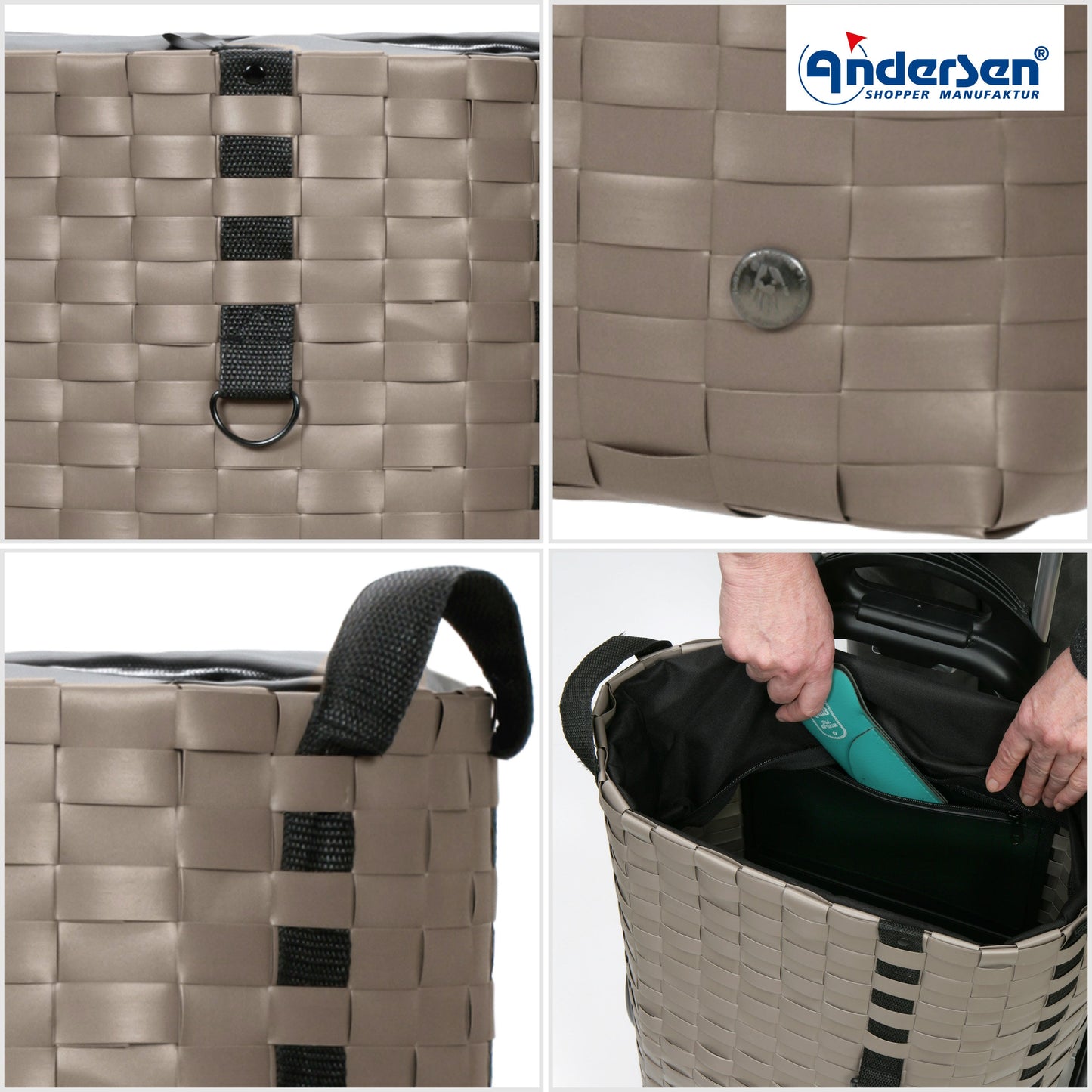 Andersen Shopper Manufaktur-Royal Shopper (Metallspeichenrad 25 cm) Silja liver-www.shopping-trolley.ch-bild5