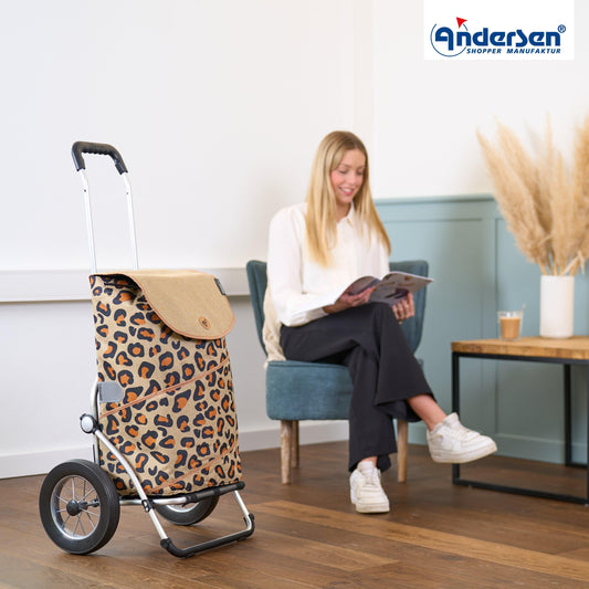 Andersen Shopper Manufaktur-Royal Shopper (Metallspeichenrad 25 cm) Tyra leo-www.shopping-trolley.ch-bild6