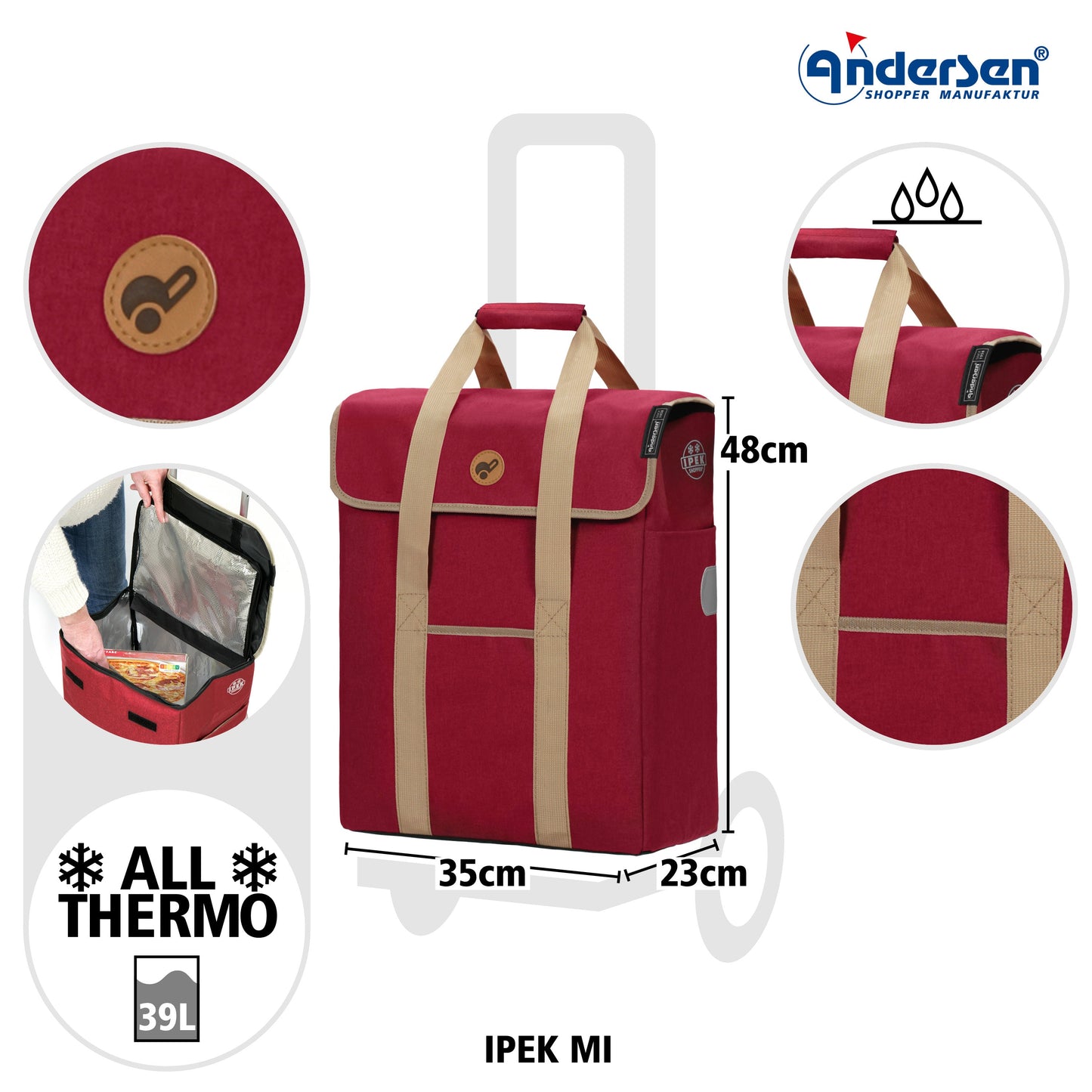 Andersen Shopper Manufaktur-Scala Shopper Plus Ipek Mi rot-www.shopping-trolley.ch-bild3