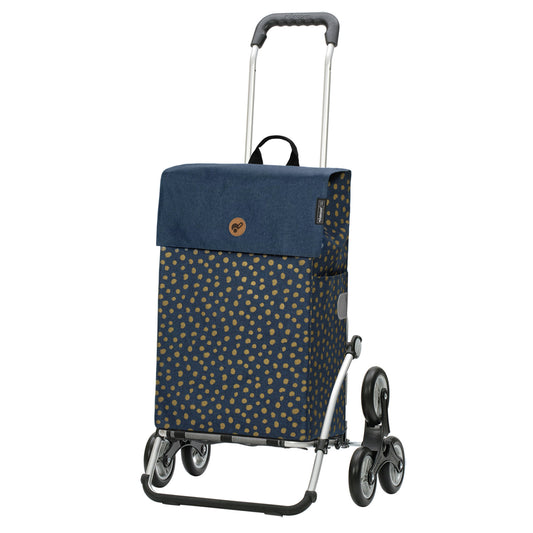 Andersen Shopper Manufaktur-Treppensteiger Royal Shopper Fita blau-www.shopping-trolley.ch-bild1