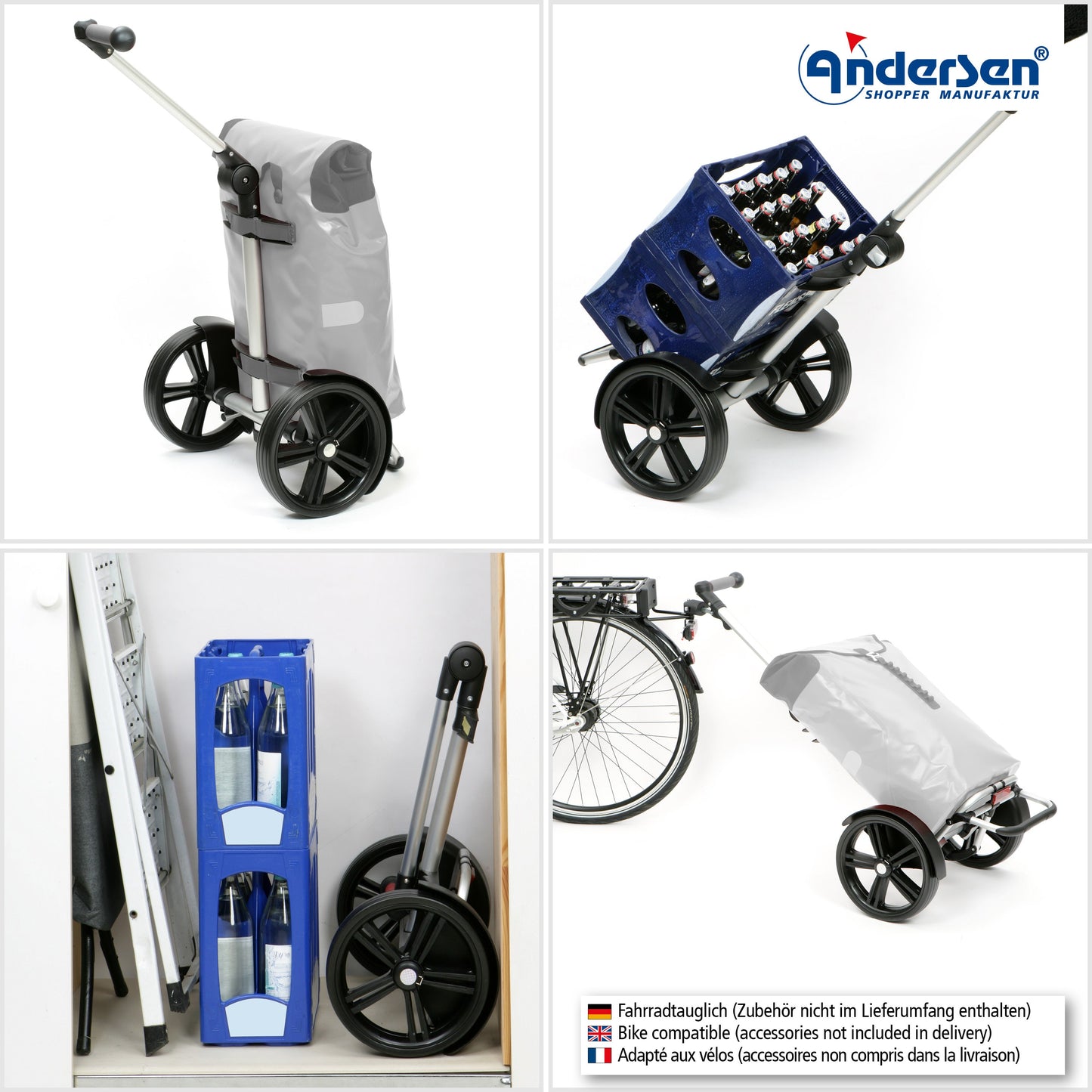 Andersen Shopper Manufaktur-Tura Shopper (Kugellagerrad 29 cm) Ortlieb anthrazit-www.shopping-trolley.ch-bild5