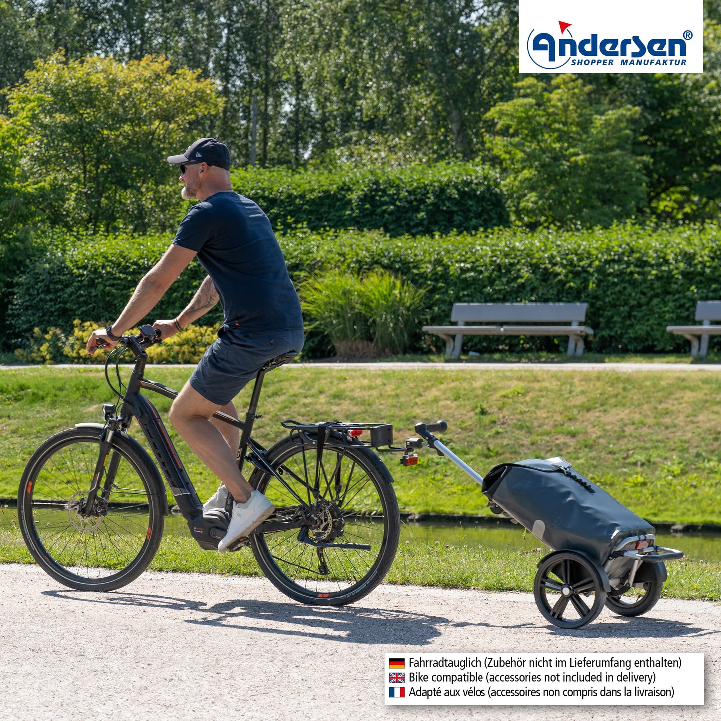 Andersen Shopper Manufaktur-Tura Shopper (Kugellagerrad 29 cm) Ortlieb anthrazit-www.shopping-trolley.ch-bild7