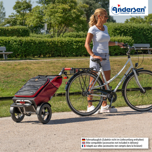 Andersen Shopper Manufaktur-Tura Shopper (Luft-Kugellagerrad 29 cm) Fado 2.1 rot-www.shopping-trolley.ch-bild7