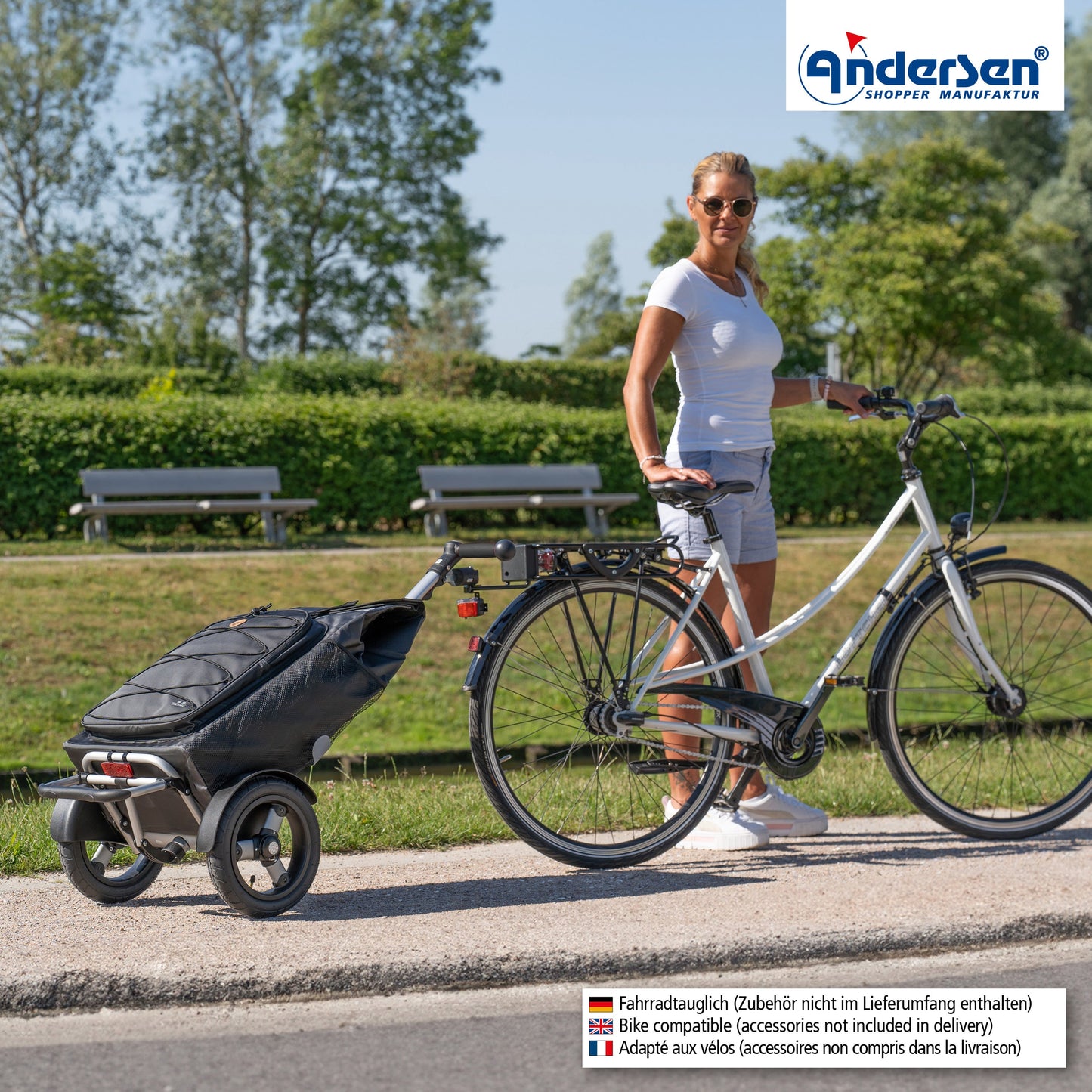 Andersen Shopper Manufaktur-Tura Shopper (Luft-Kugellagerrad 29 cm) Fado 2.1 schwarz-www.shopping-trolley.ch-bild7