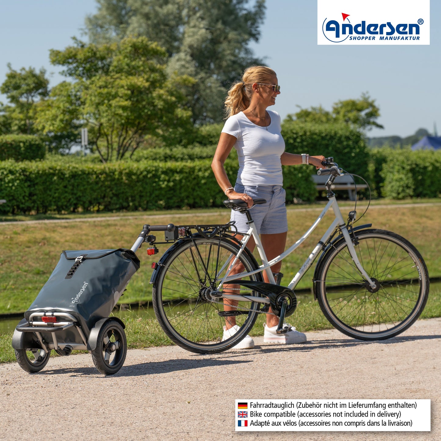 Tura Shopper (Luft-Kugellagerrad 29 cm) Ortlieb anthrazit