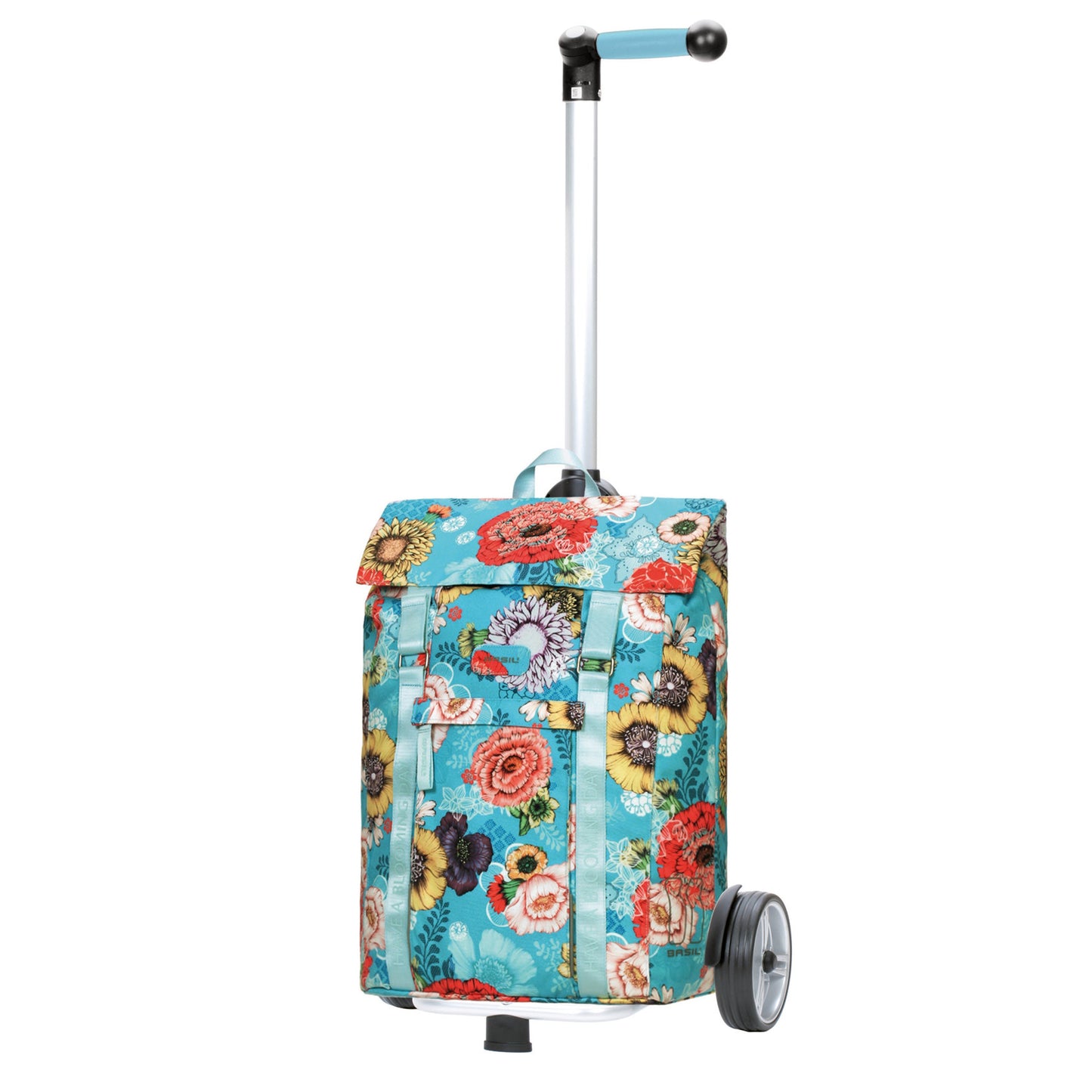 Andersen Shopper Manufaktur-Unus Shopper Basil Bloom blau-www.shopping-trolley.ch-bild1