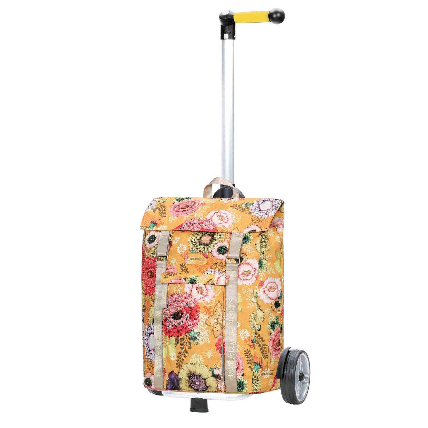 Andersen Shopper Manufaktur-Unus Shopper Basil Bloom gelb-www.shopping-trolley.ch-bild1