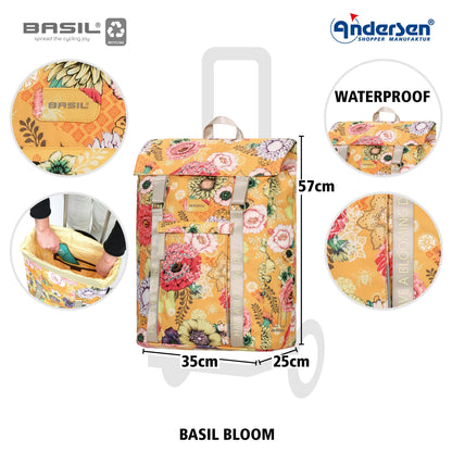 Andersen Shopper Manufaktur-Unus Shopper Basil Bloom gelb-www.shopping-trolley.ch-bild4