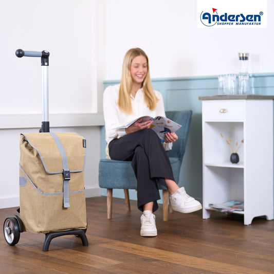 Andersen Shopper Manufaktur-Unus Shopper Fun Mikkel beige-www.shopping-trolley.ch-bild7