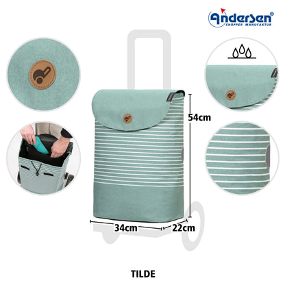 Andersen Shopper Manufaktur-Unus Shopper Fun Tilde mint-www.shopping-trolley.ch-bild4