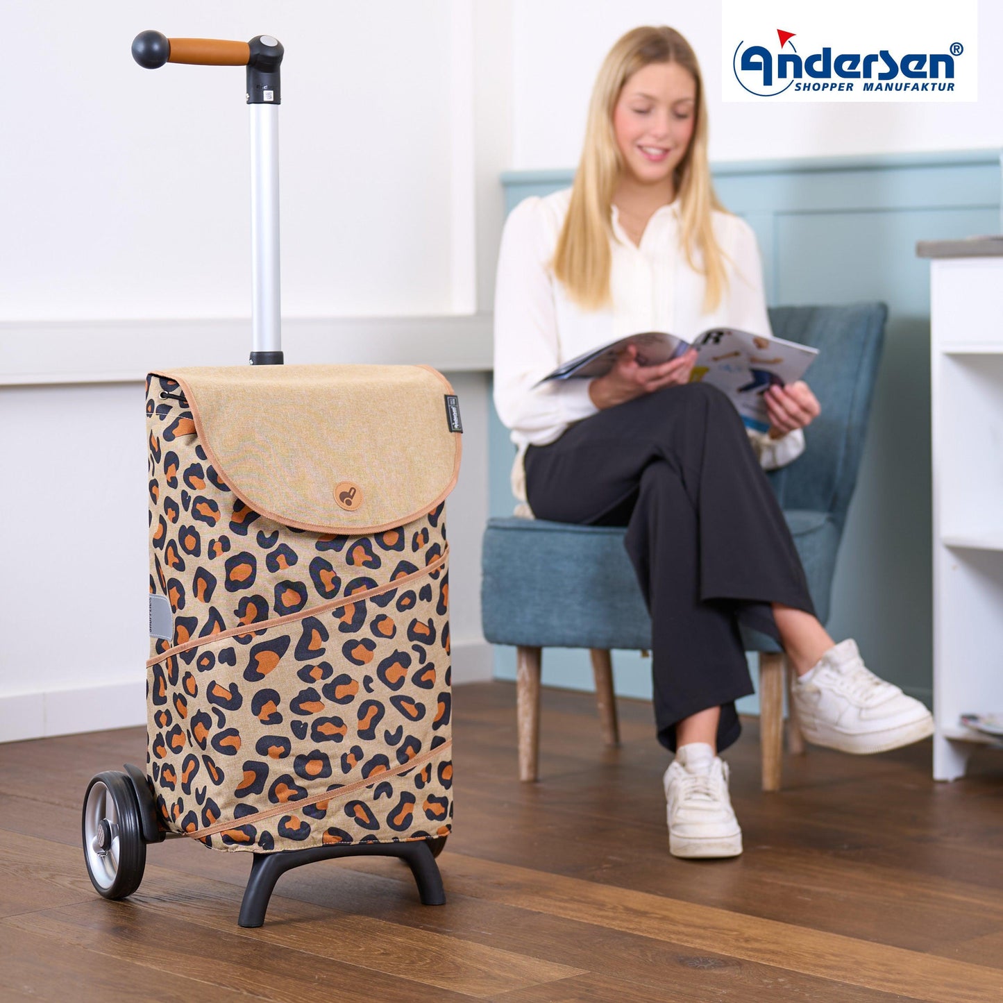 Andersen Shopper Manufaktur-Unus Shopper Fun Tyra leo-www.shopping-trolley.ch-bild7