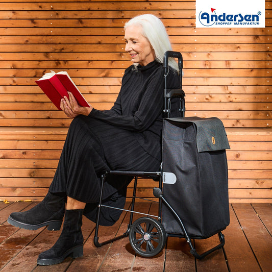 Andersen-Komfort Shopper Hera - Schwarz-shopping-trolley.ch