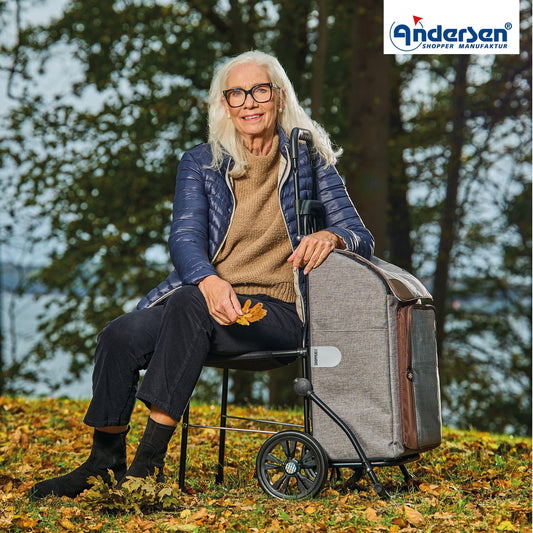 Andersen-Komfort Shopper Holk - Grau-shopping-trolley.ch