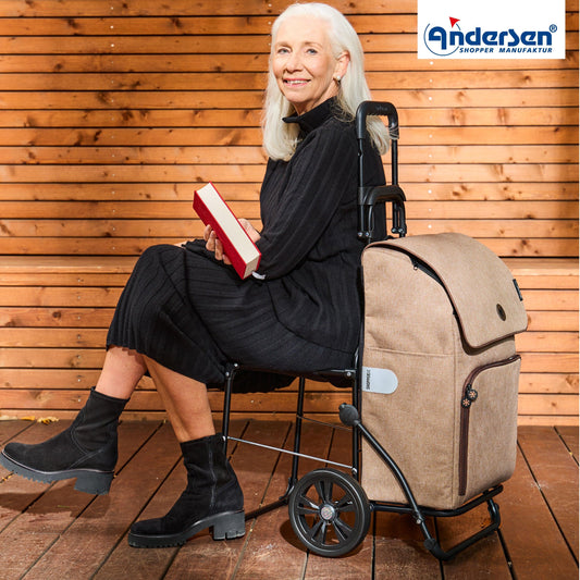 Andersen-Komfort Shopper Ipek Maxi - Sand-shopping-trolley.ch