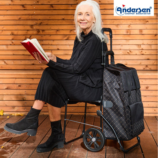 Andersen-Komfort Shopper Lisa - Schwarz-shopping-trolley.ch